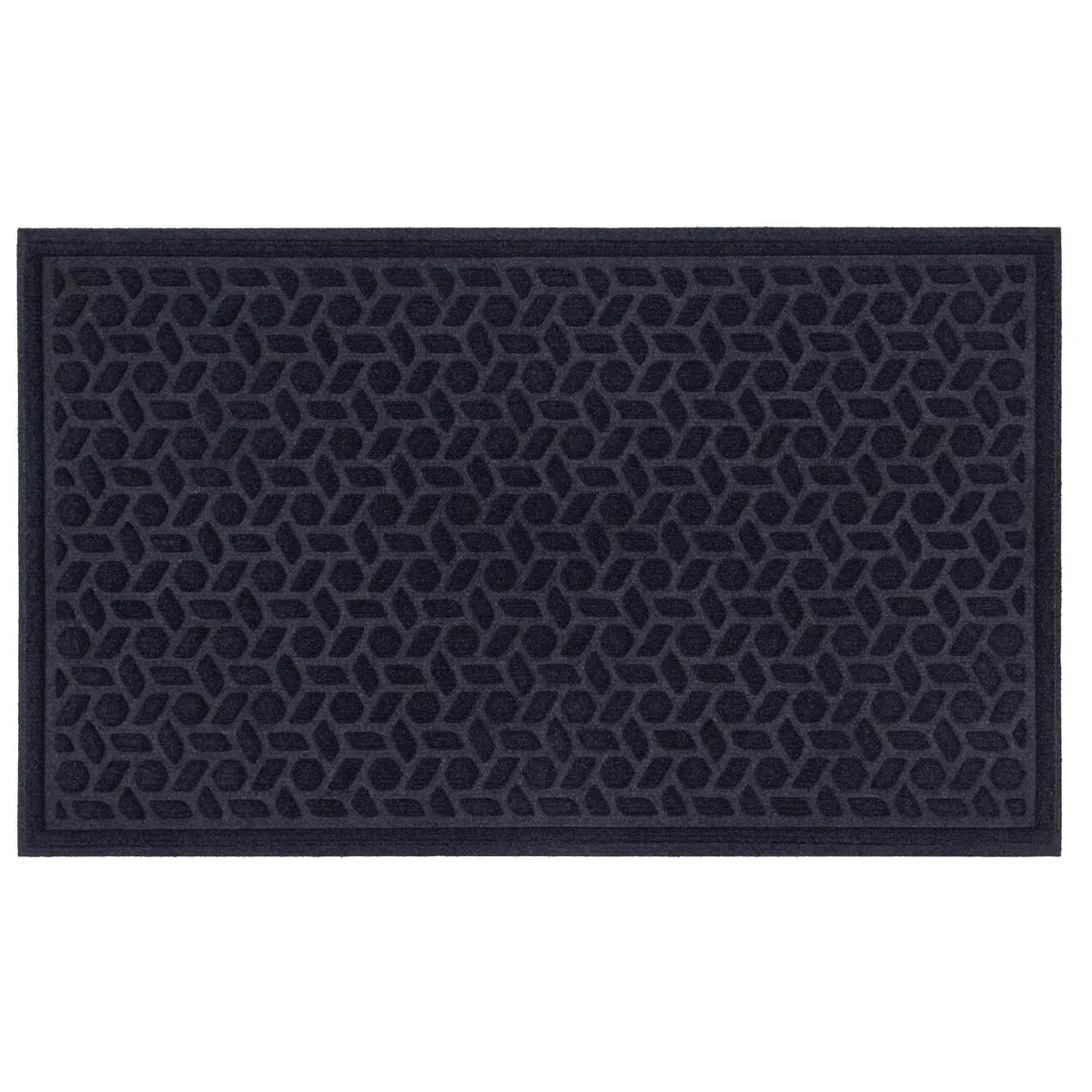 1'6"x2'6" Solid Tufted Doormat Navy - Mohawk