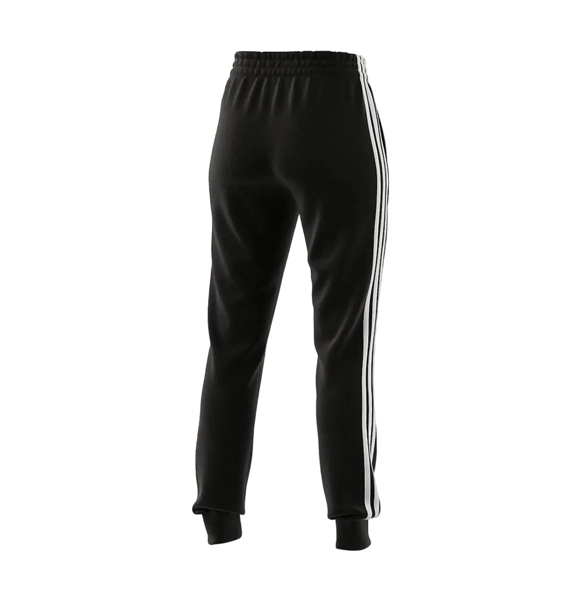 2 x Womens Adidas Essentials French Terry Logo 3-Stripes Black/ White Pants