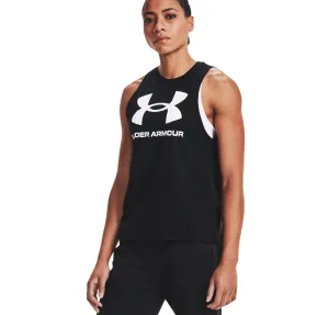 2 x Womens Under Armour Live Sport Style Tank Top Black Singlet