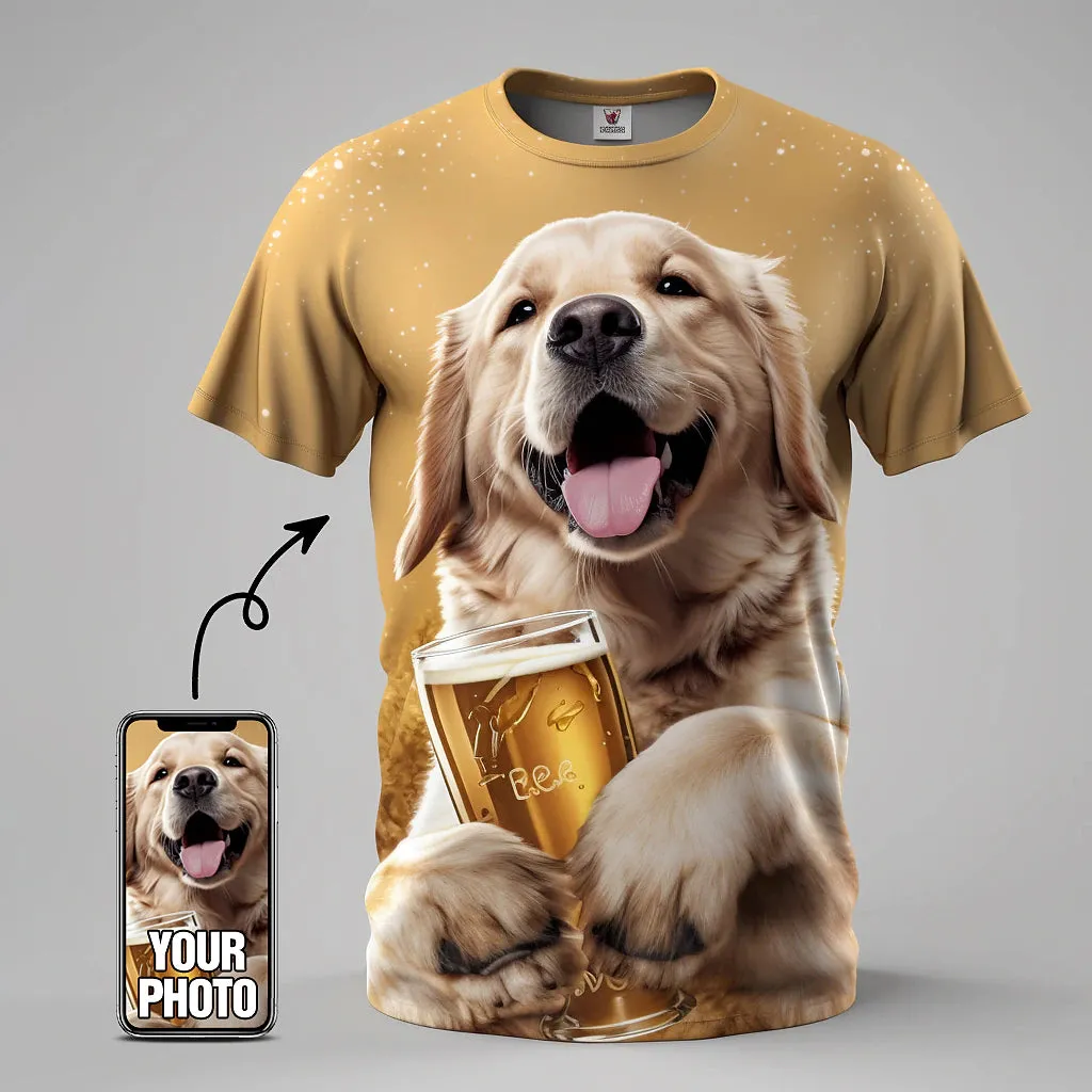 3D Lion King Graphic Tee - Versatile Summer Cotton Shirt