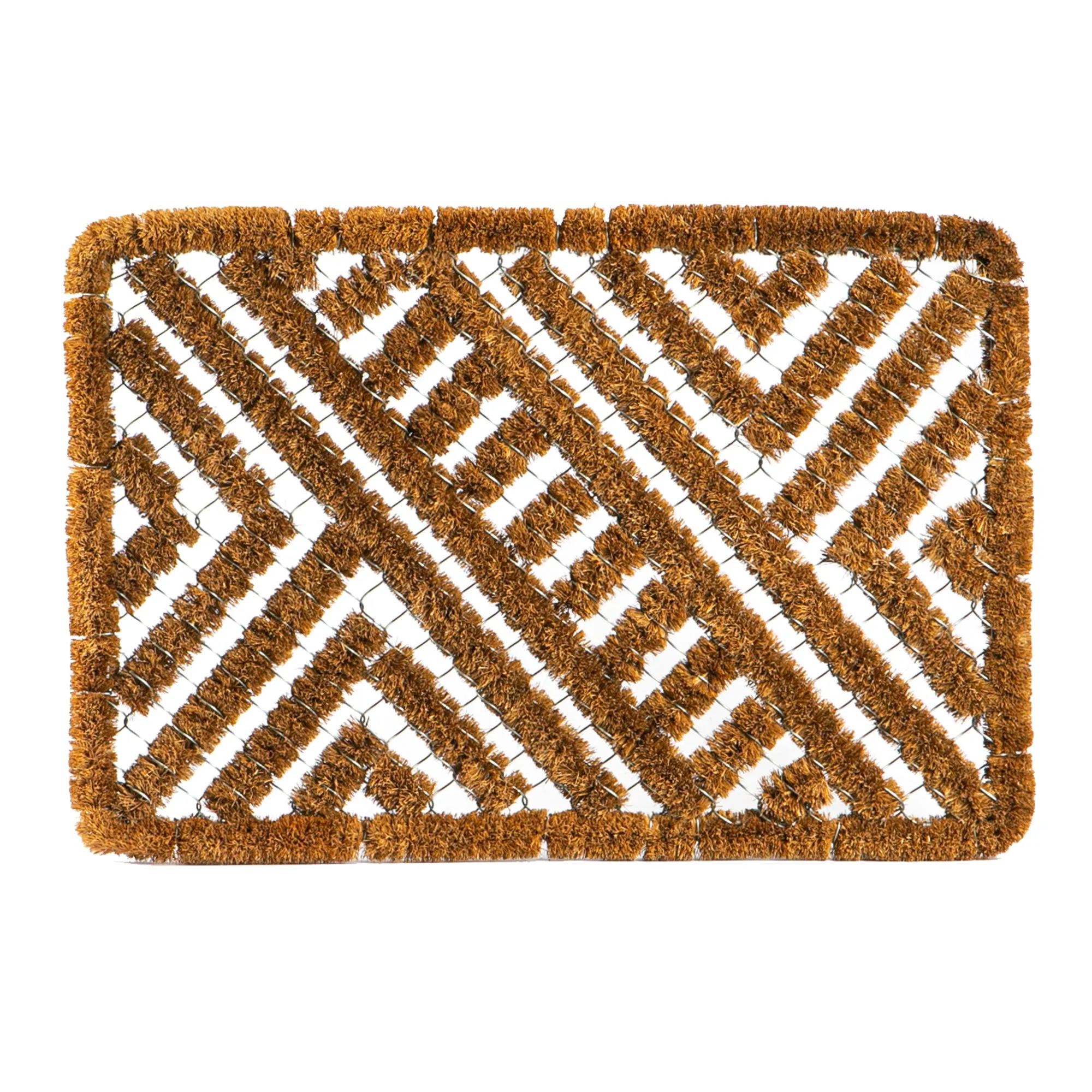 60cm x 40cm Scraper Non-Slip Coir Door Mat - By Nicola Spring