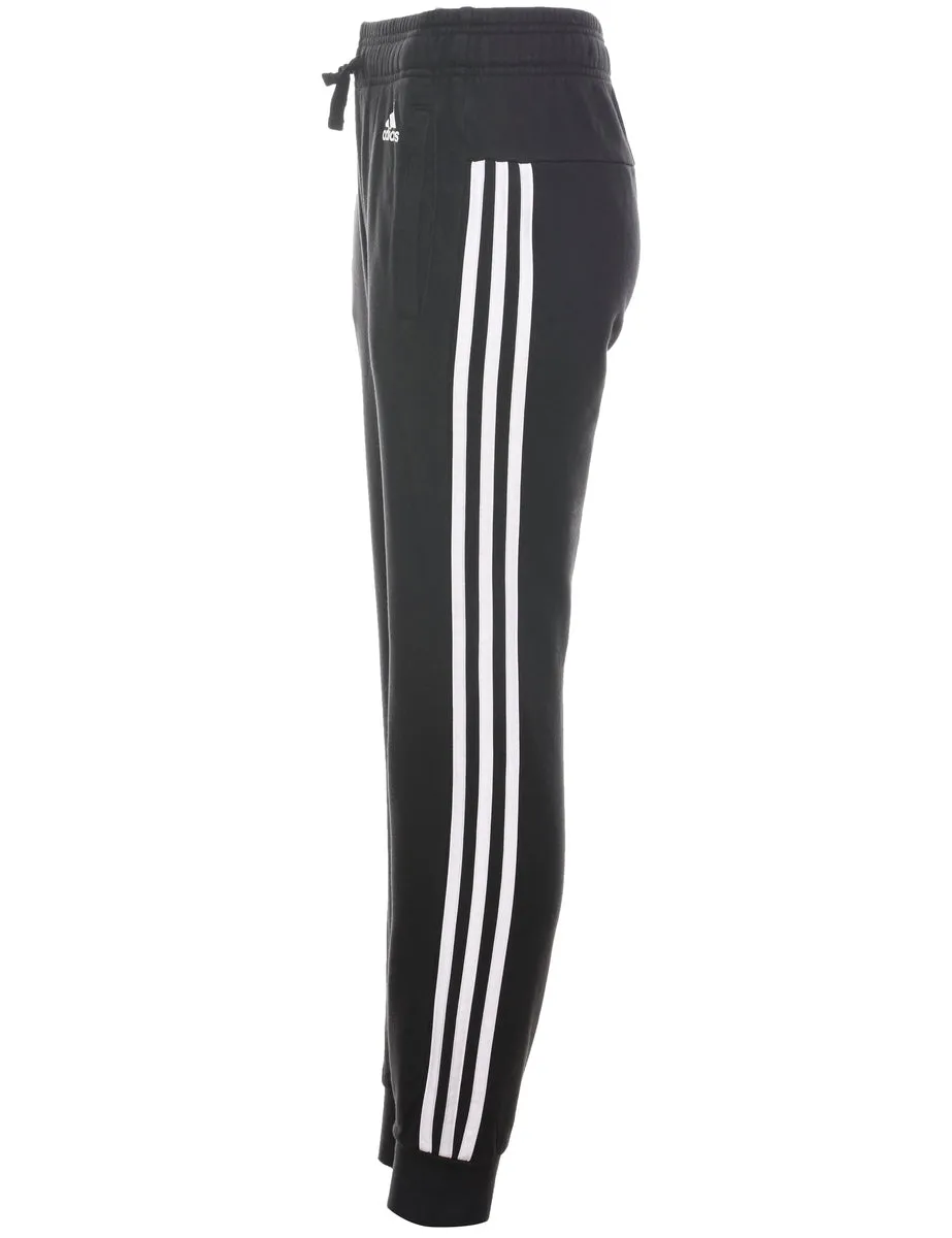 Adidas Black & White Contrast Jogging Bottoms - W26 L30