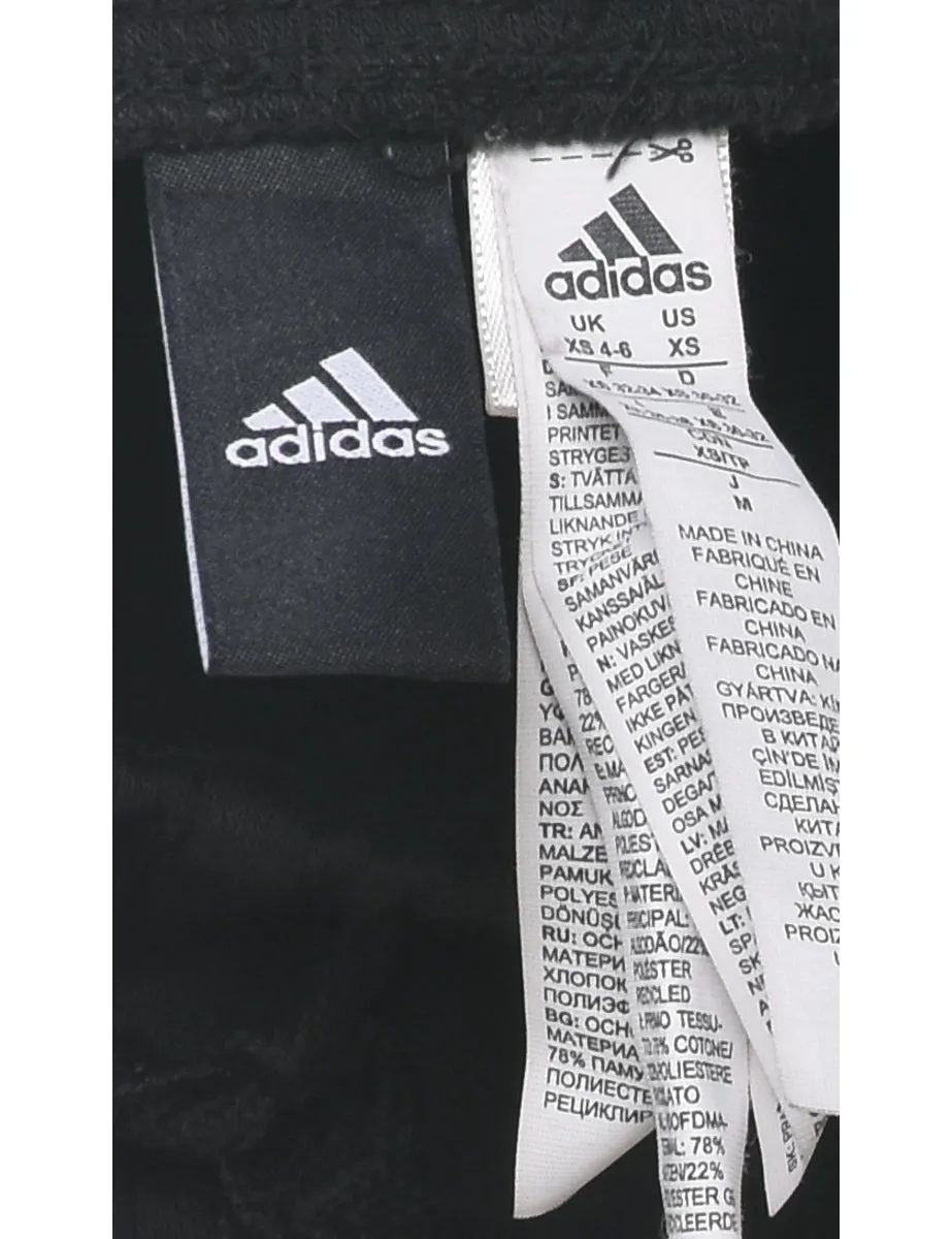 Adidas Black & White Contrast Jogging Bottoms - W26 L30