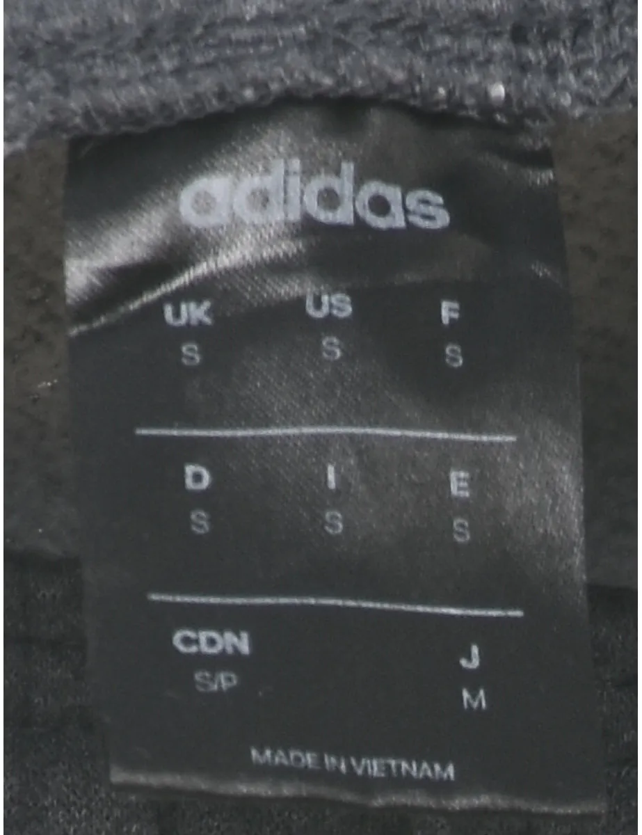 Adidas Grey & Black Contrast Jogging Bottoms - W28 L31