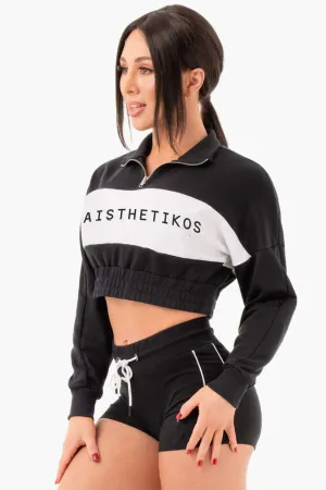 Aisthetikos signature Crop Track Jumper