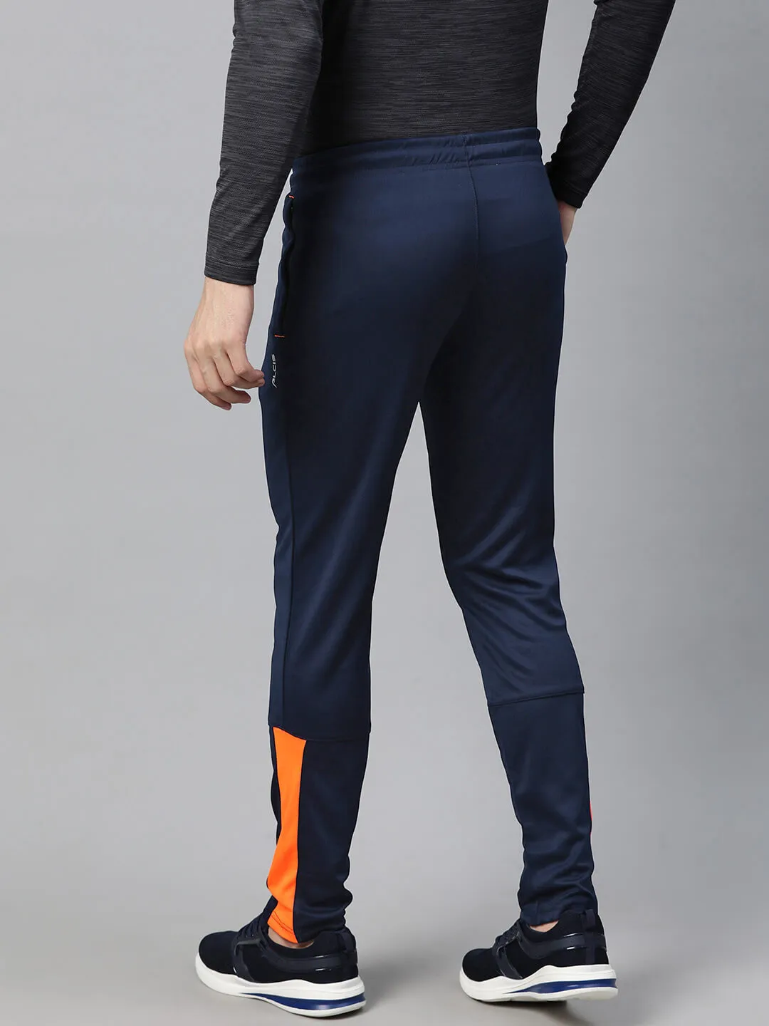 Alcis Men Colourblocked Anti-Static Slim-Fit Track Pants