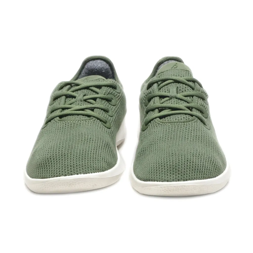 Allbirds Tree Runners Sport Shoes Fabric Green Colour For Men