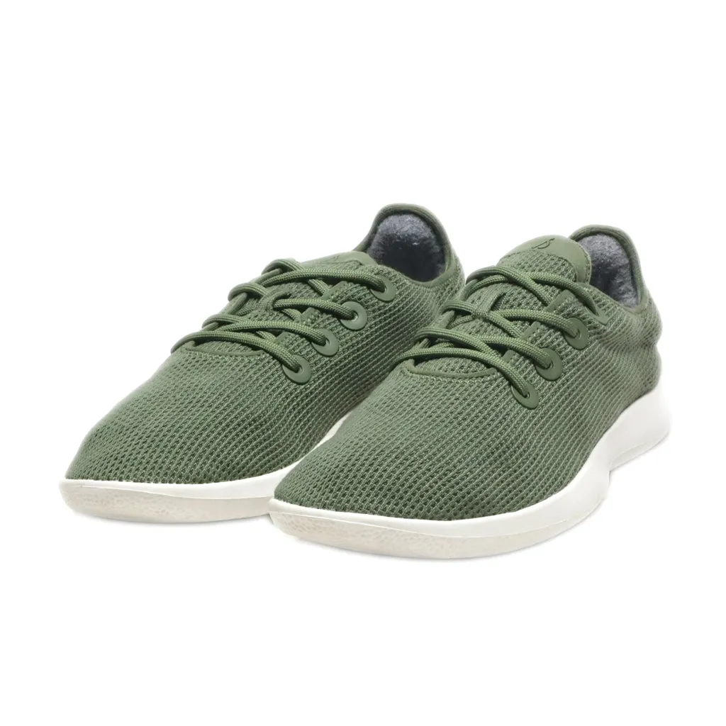 Allbirds Tree Runners Sport Shoes Fabric Green Colour For Men