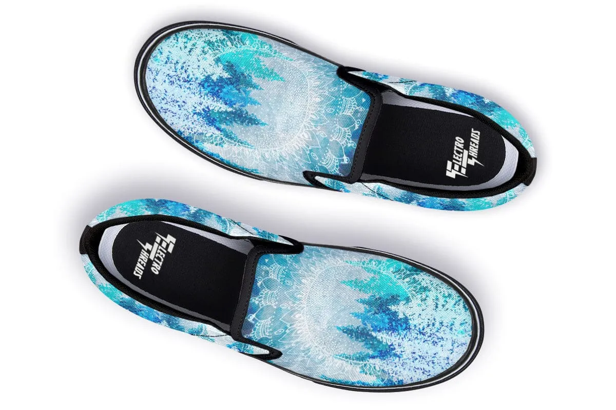 Among the Pines Mandala Slip on Shoes