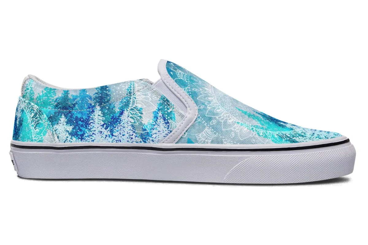 Among the Pines Mandala Slip on Shoes