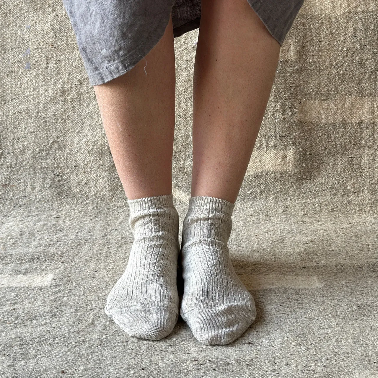 Ankle Sports Socks - Organic Merino/Linen (Adults 36-43)