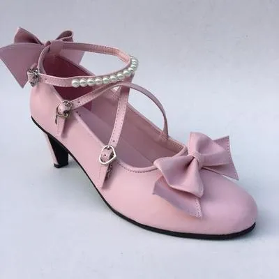 Antaina~Thin Heel Princess Lolita Shoes Plus Size 49-52