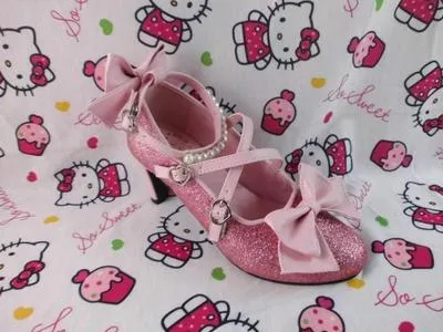 Antaina~Thin Heel Princess Lolita Shoes Plus Size 49-52