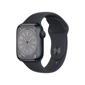 Apple Watch Series 8 GPS 41mm Midnight Aluminum Case with Midnight Sport Band - Regular