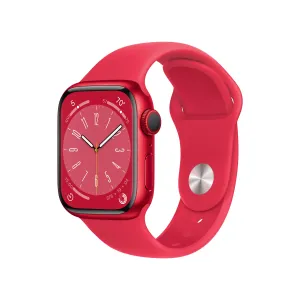 Apple Watch Series 8 GPS   Cellular 41mm (PRODUCT)RED Aluminum Case with (PRODUCT)RED Sport Band - Regular