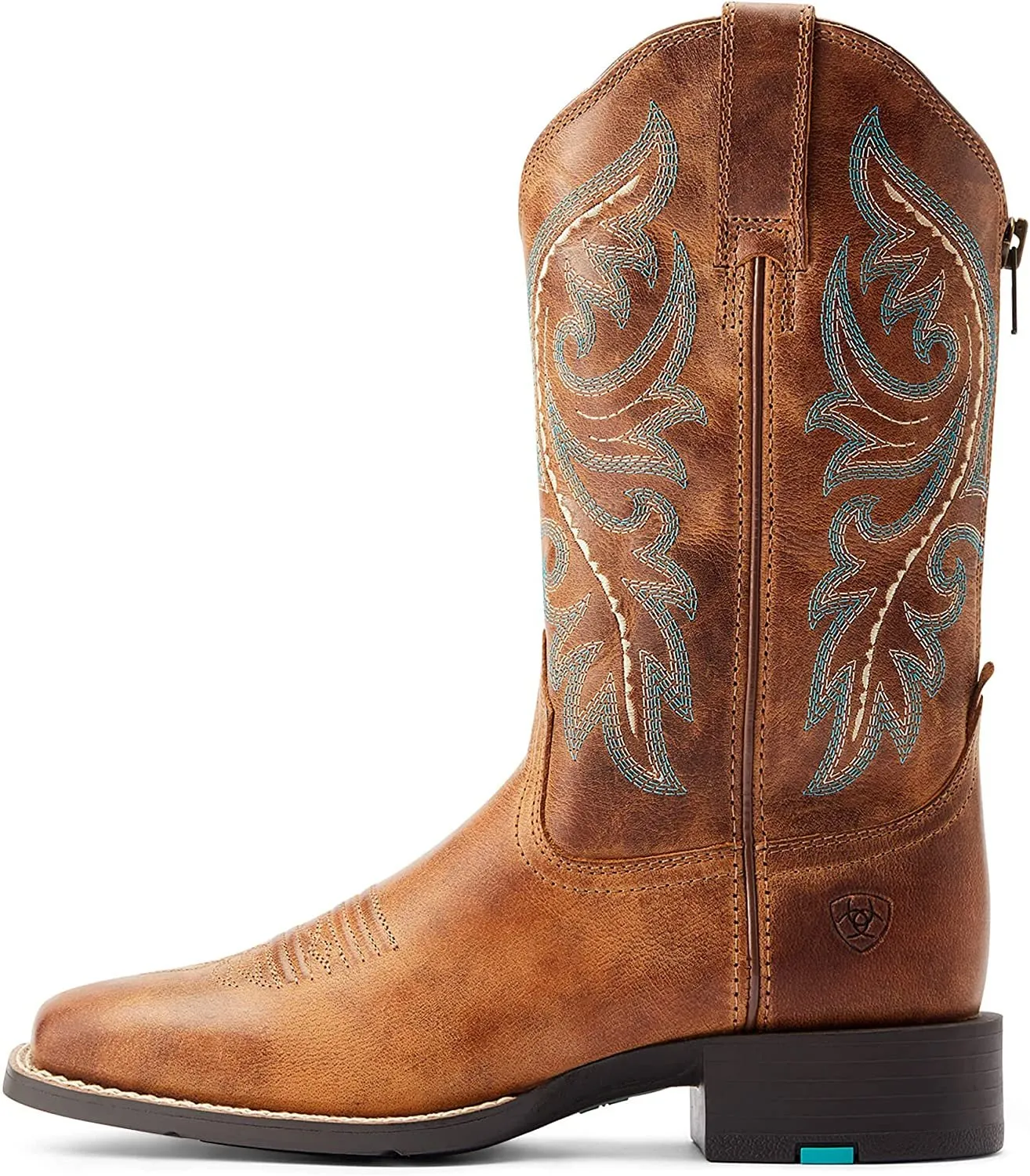 Ariat Women's Round Up Back Zip Western Boot, Desert Sand