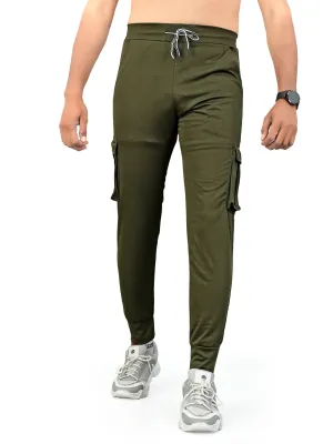 Army Green Men Solid Style Track Pent