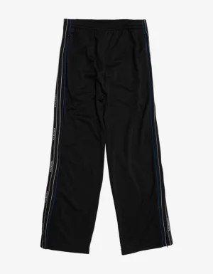 Black Stripe Logo Sweat Pants