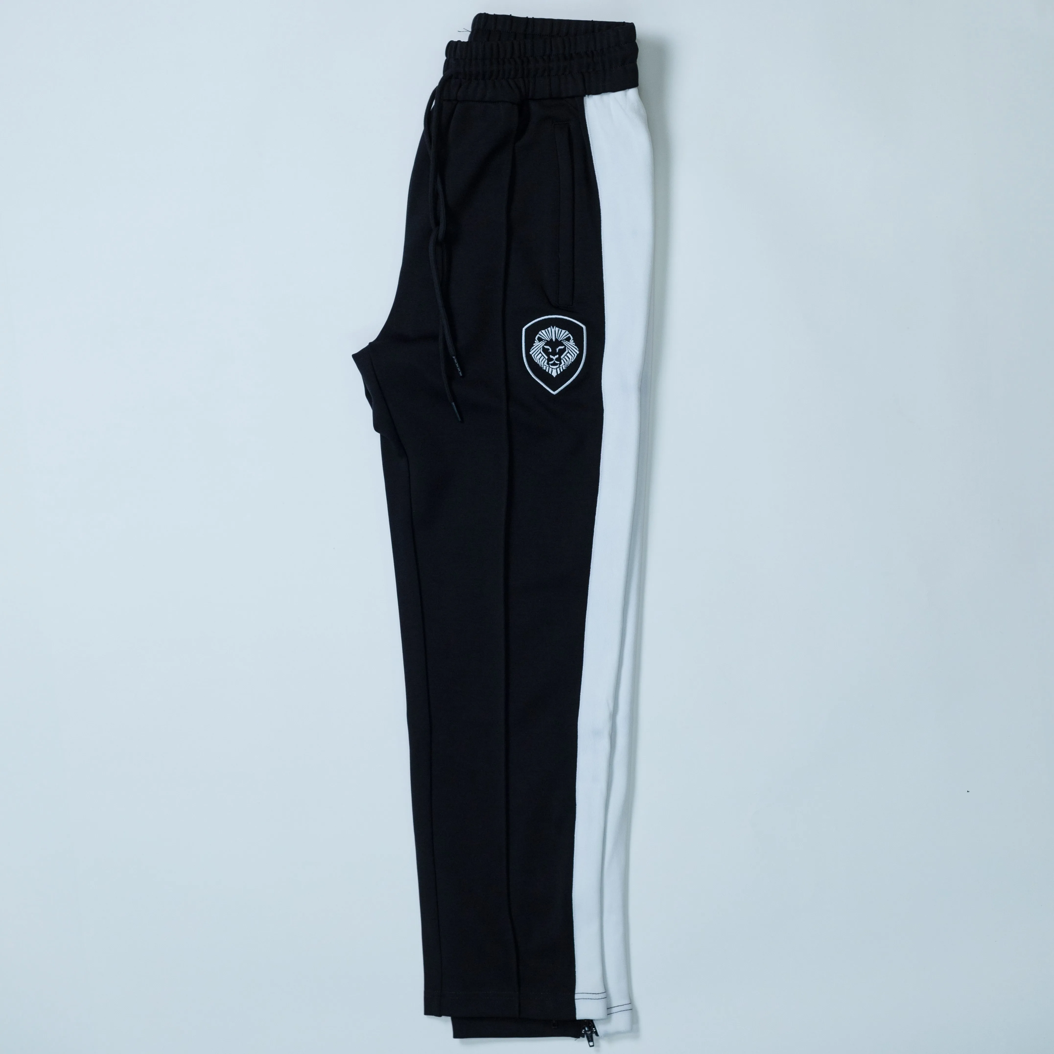 Black/White Track Suit Pant