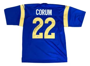 Blake Corum Los Angeles Signed Blue Football Jersey BAS