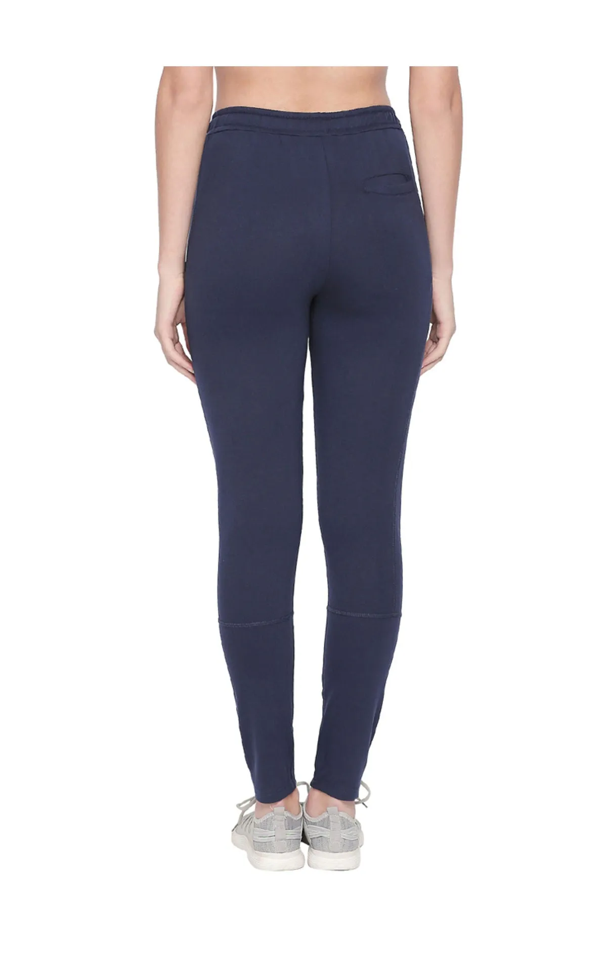 Bodyactive Women Zipper Trackpant-LL11-NAVY