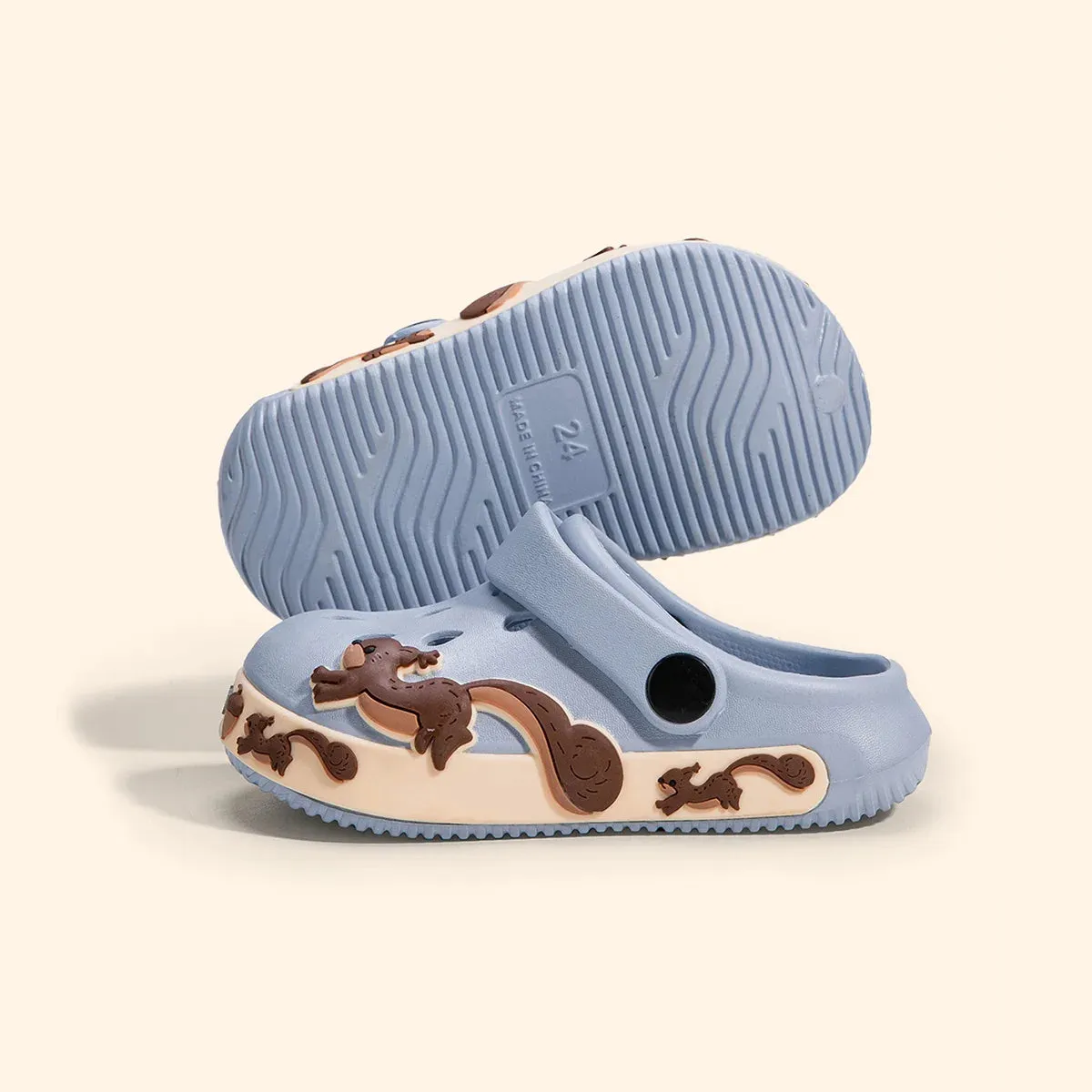 Boys and Girls Summer New Fashion Comfortable Leisure Home Outdoor Beach Squirrel Hole Shoes