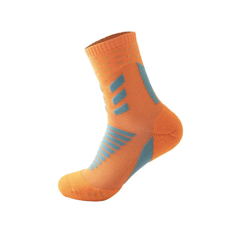 Breathable Sweat-Wicking Towel Bottom Sports Socks