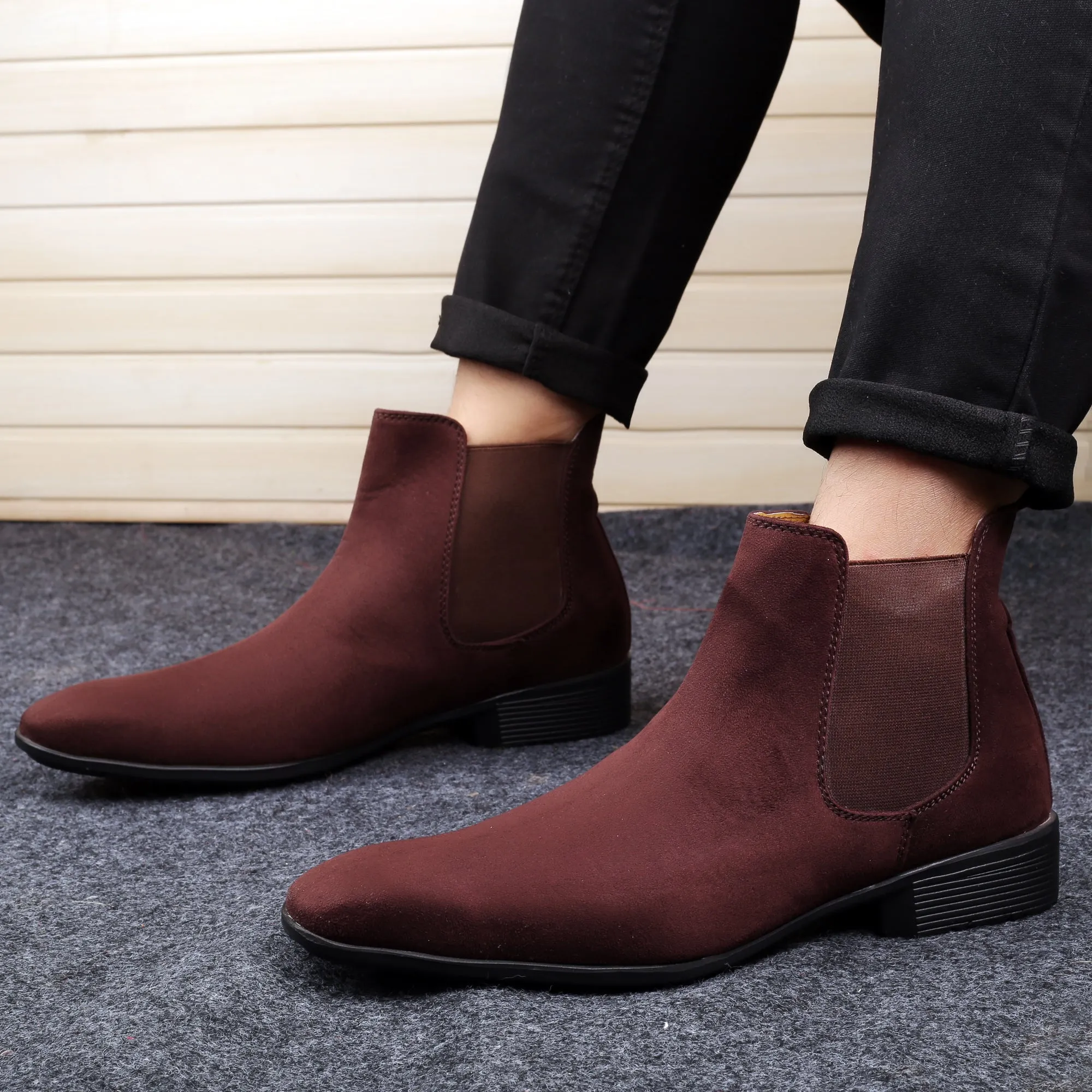 Bxxy's Men's Party Wear Casual Chelsea Boots