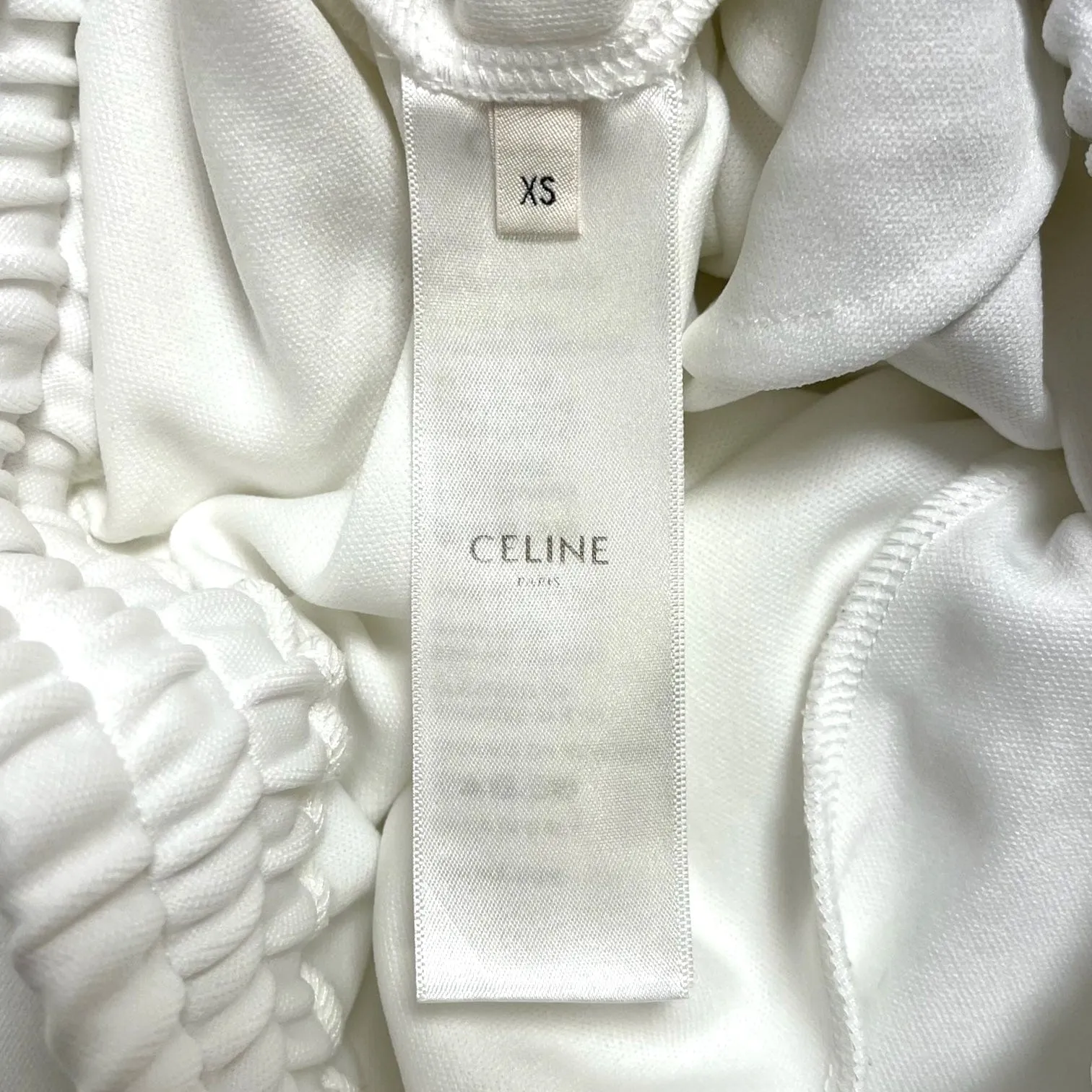 Celine Jogging Track Pants White Pre-Owned