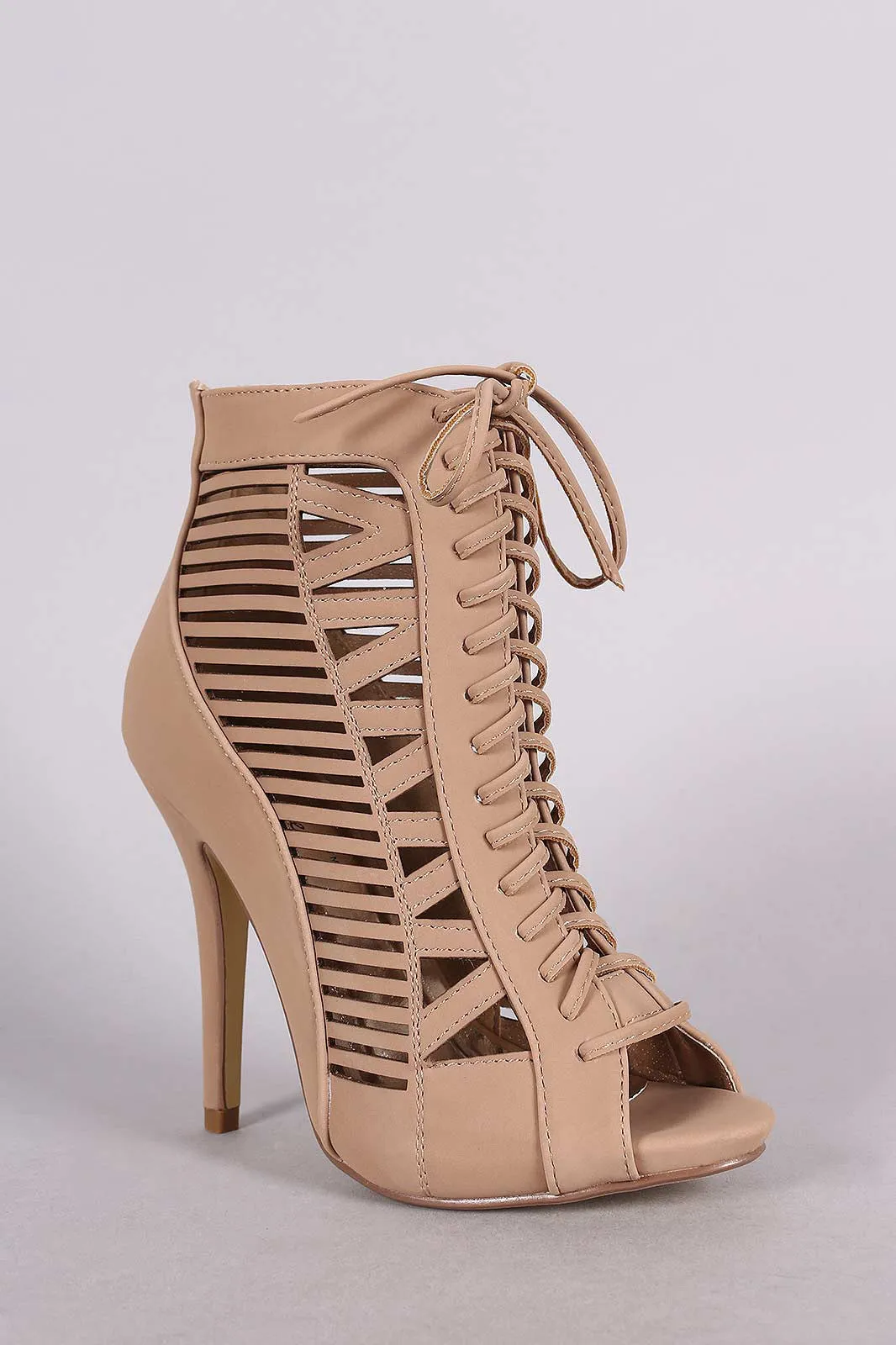 Charissa - Peep Toe Ankle Bootie