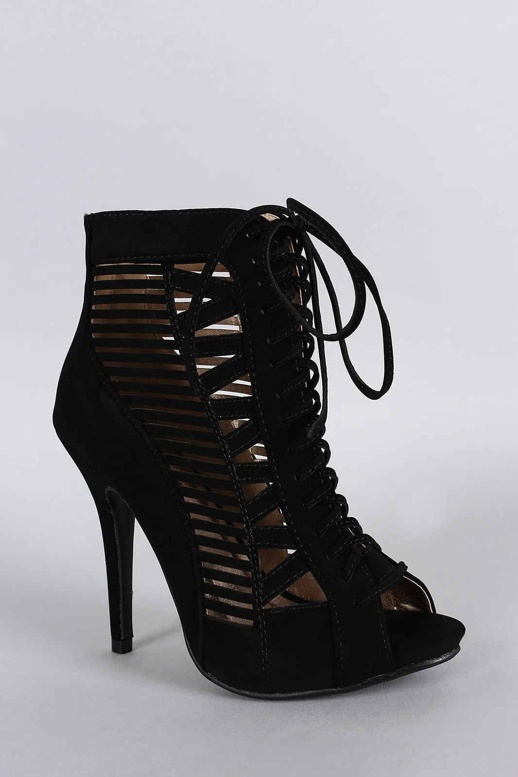 Charissa - Peep Toe Ankle Bootie