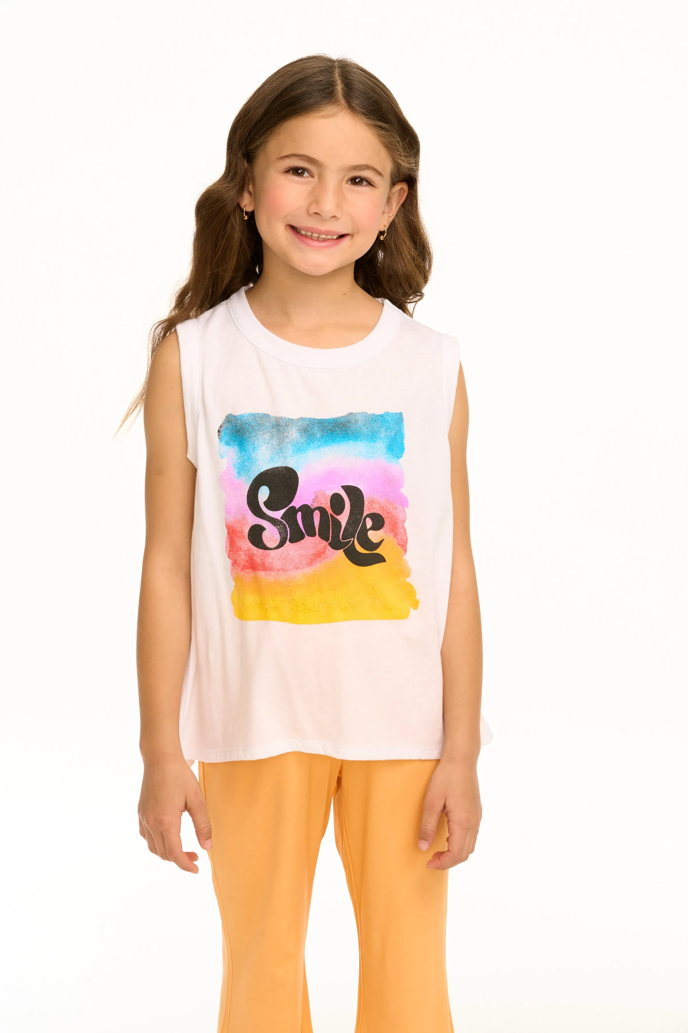 Chaser Rainbow Smile Flouncy Tank