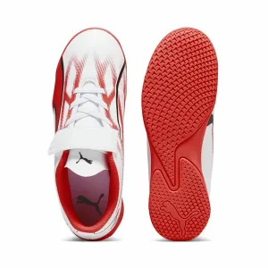 Children's Indoor Football Shoes Puma Ultra Play It V Red White Unisex