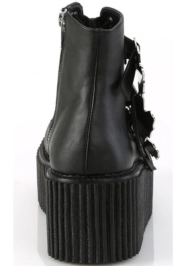 CREEPER-260 [Black Vegan Leather] | BOOTS [PREORDER]