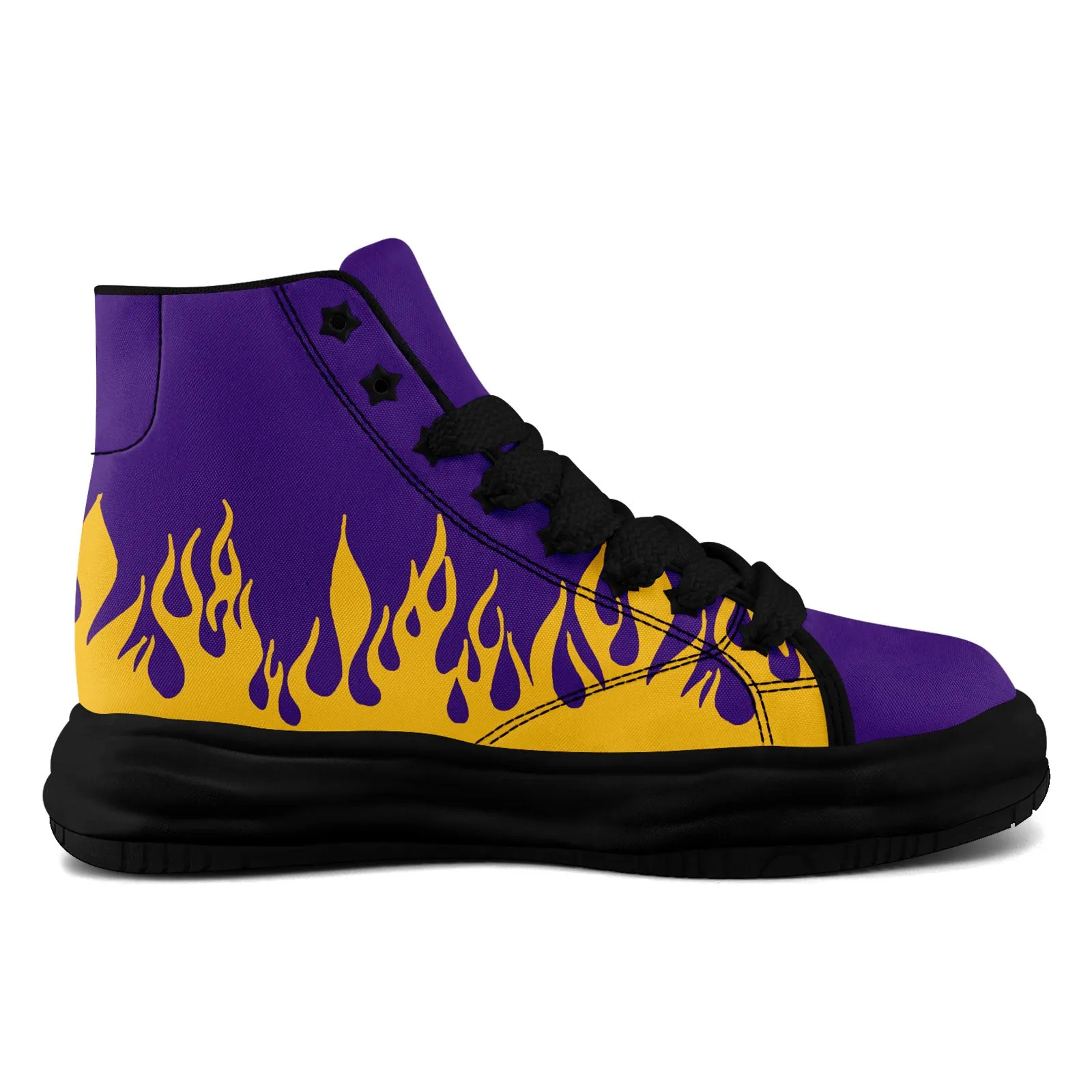 Custom Purple Yellow Minnesota Firesoul Shoes Personalized Sneaker FN039-D020272-17