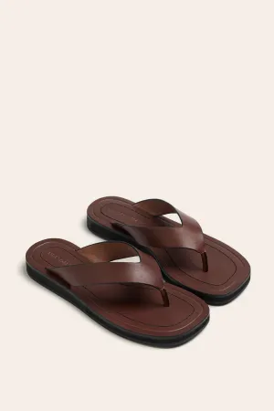 EVA SLIDE - TEAK LEATHER