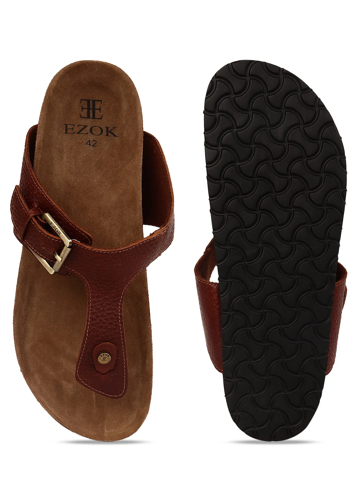 Ezok tan leather sandal 2309