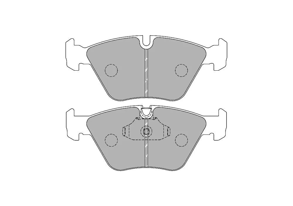 FERODO FCP1073H DS2500 Front Pads for BMW M3 E46 330/M5 E39 520/523/528/530/535/X3 E83