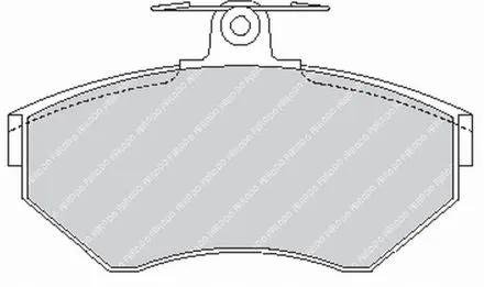 FERODO FCP1312H DS2500 Brake Pads front VW Golf III / Polo I/II