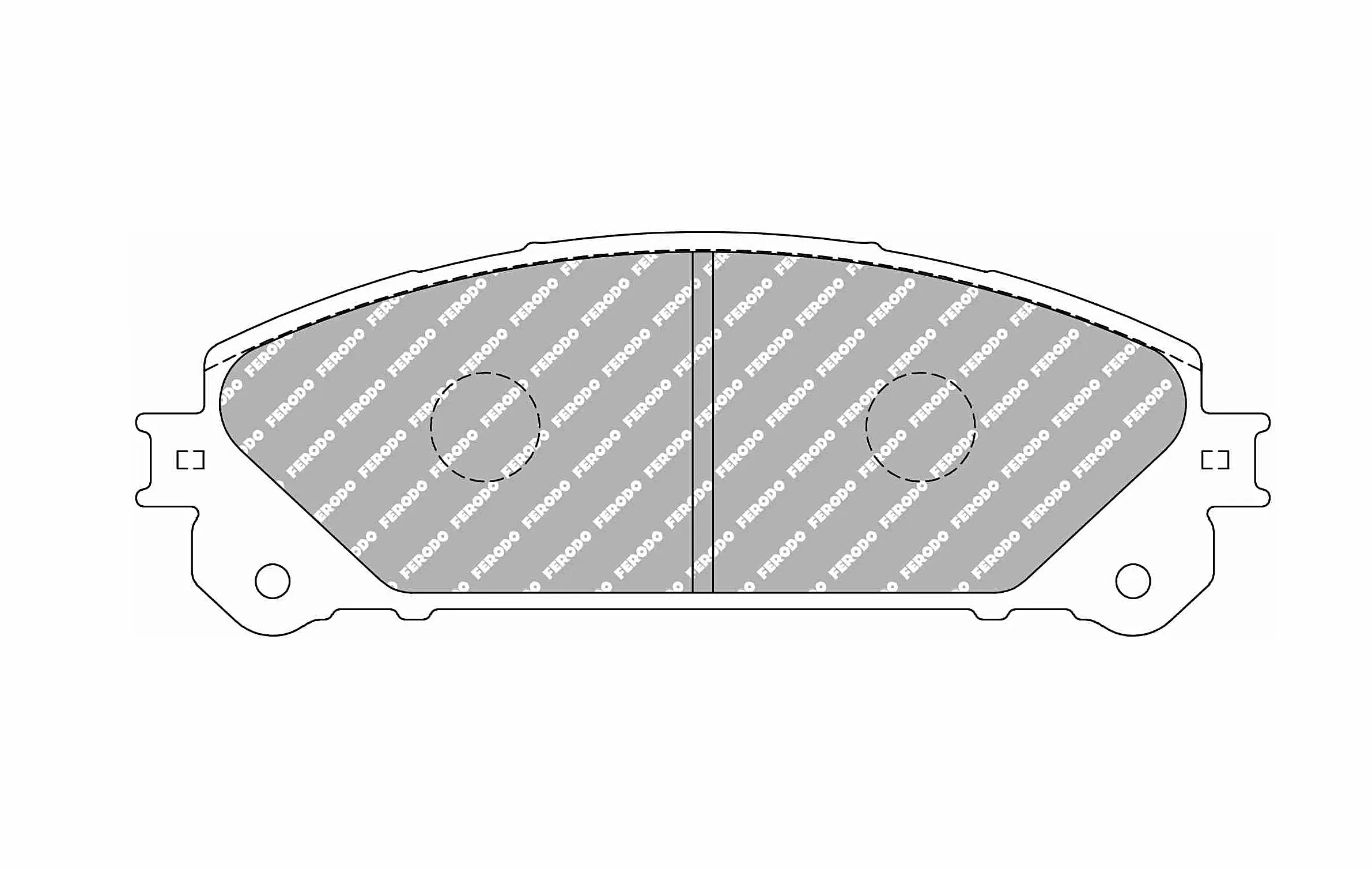 FERODO FCP4354H DS2500 Brake pads front LEXUS RX270/350/450h NX200t AWD