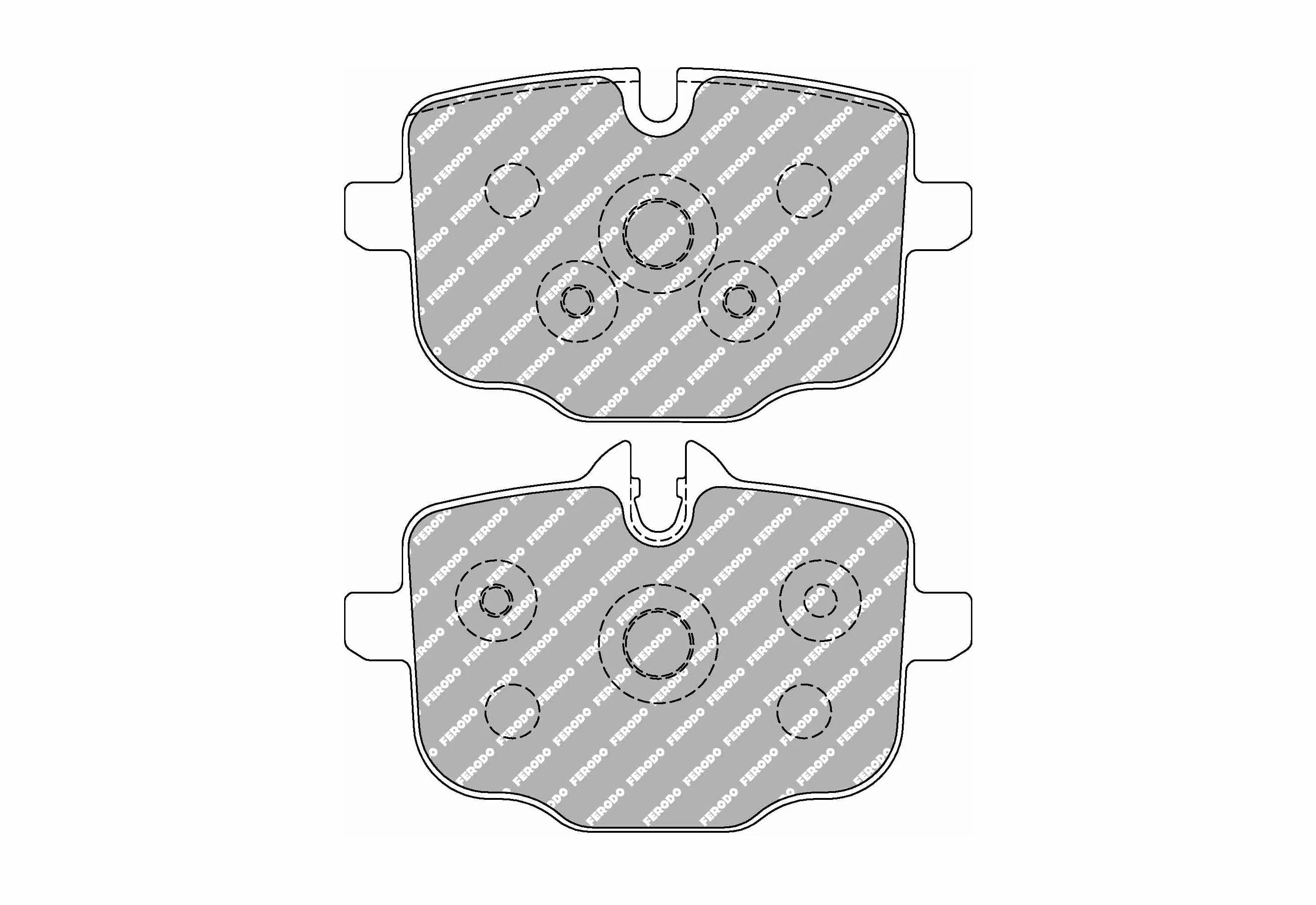 FERODO FCP4381H DS2500 Brake Pads Rear for BMW M5 (F10) / M6 (F12/F13)