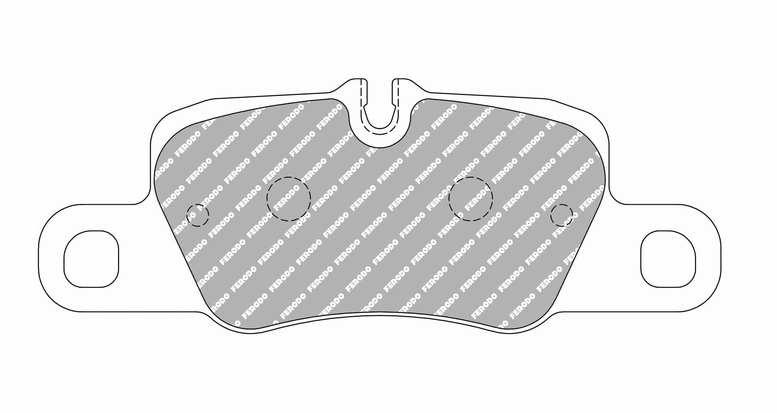 FERODO FCP4713H DS2500 Brake pads rear PORSCHE911(991) Carrera 3.0/3.4/3.8 S,4S,4 GTS / Panamera (970)