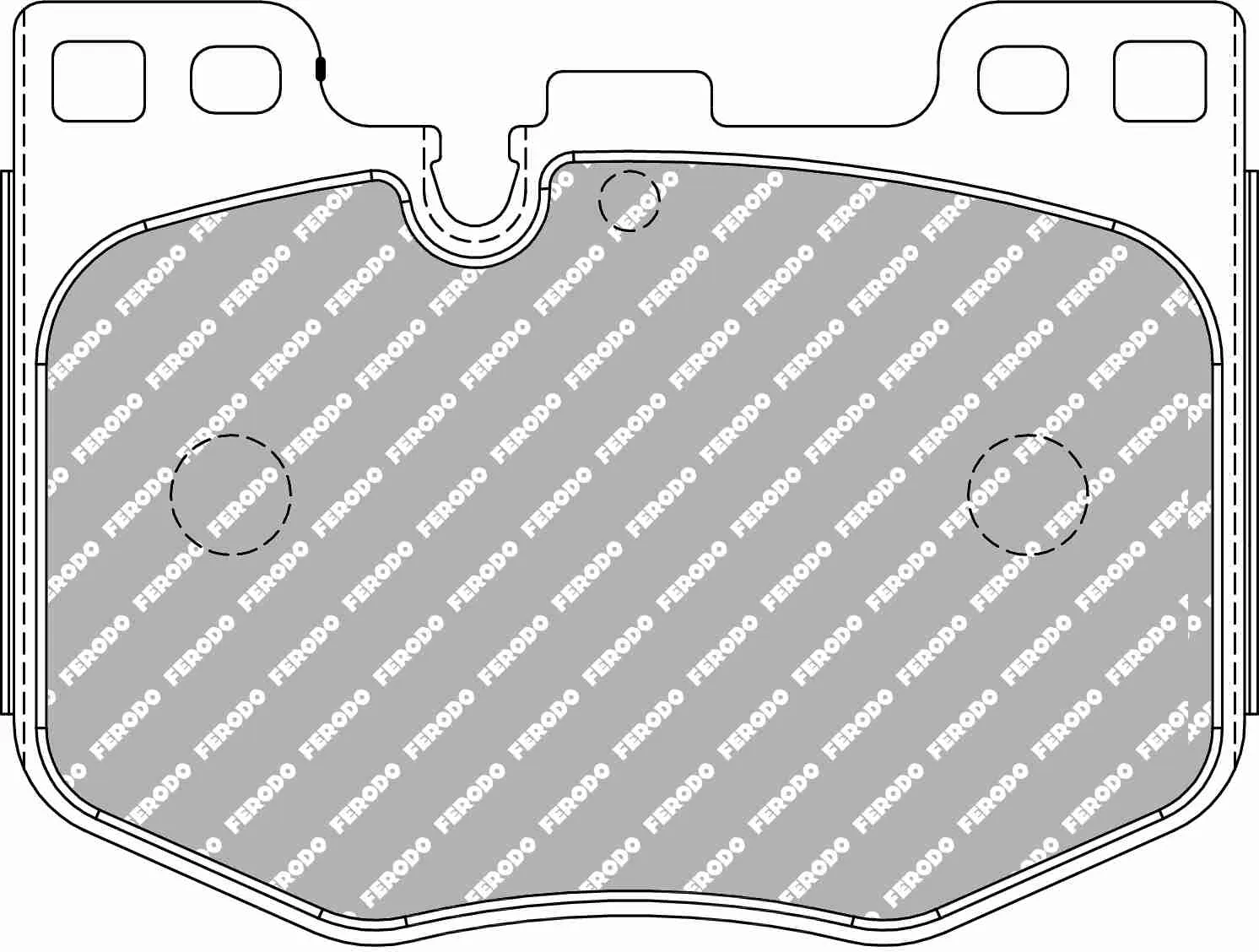 FERODO FCP5055H Brake pads DS2500 front TOYOTA SUPRA (DB41, DB42, DB43) 3.0GR/BMW Z4 (G29)/X7 (G07)