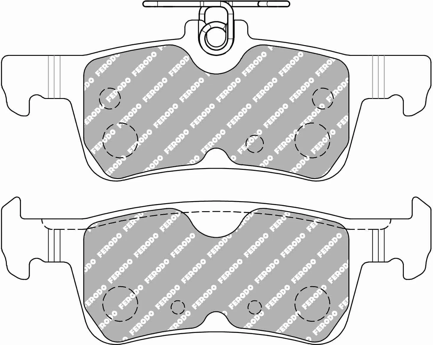 FERODO FCP5130H Rear Brake Pads DS2500 FORD Fiesta Fiesta ST EcoBoost ATE System