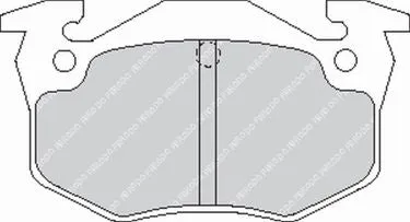 FERODO FCP558H DS2500 Brake pads rear RENAULT CLIO II RS / PEUGEOUT 205/206 / CITROExhaust SAXO 1.6