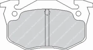 FERODO FCP558H DS2500 Brake pads rear RENAULT CLIO II RS / PEUGEOUT 205/206 / CITROExhaust SAXO 1.6