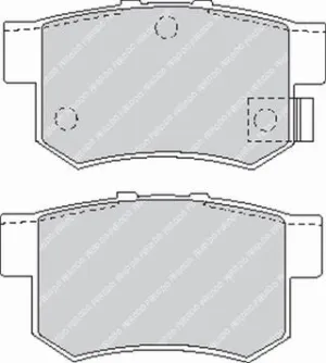 FERODO FCP956H DS2500 Brake pads rear HONDA CIVIC Type-R 2001-2007 / S2000 / ACCORD / INTEGRA Type-R