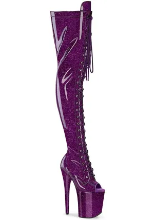 Flamingo-3021GP [Purple Glitter] | PLATFORM BOOTS [PREORDER]