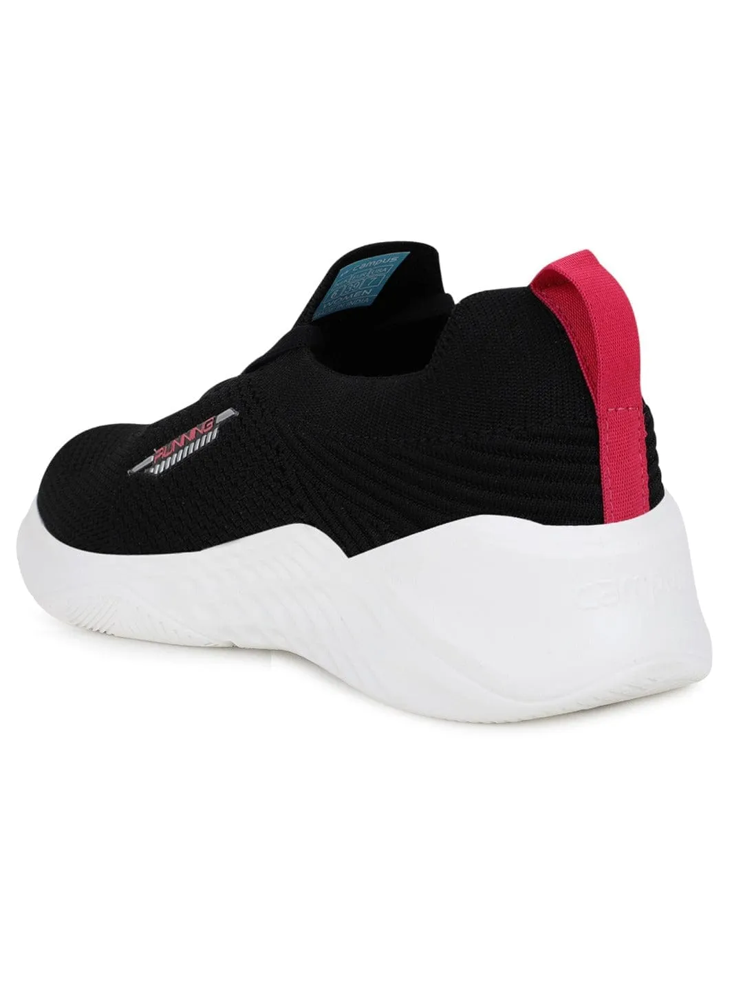 FLOSS Black Women's Walking Shoes