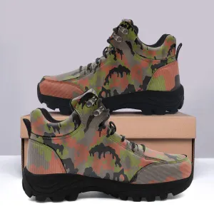 German WWII Leibermuster Camo Hiking Shoes